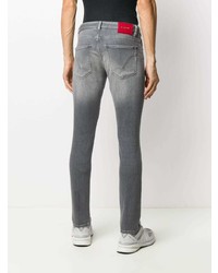 graue enge Jeans von Dondup