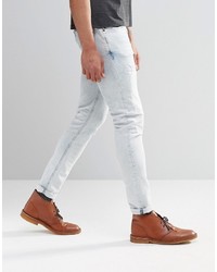 graue enge Jeans von Nudie Jeans