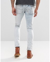 graue enge Jeans von Nudie Jeans