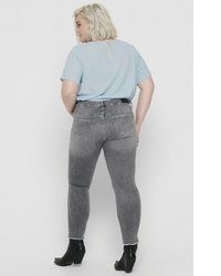 graue enge Jeans von ONLY CARMAKOMA