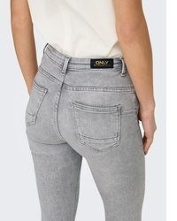 graue enge Jeans von Only