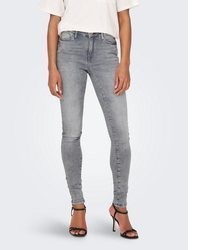 graue enge Jeans von Only