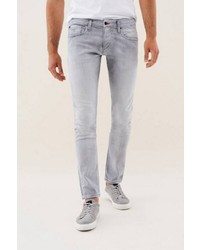 graue enge Jeans von SALSA