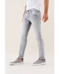 graue enge Jeans von SALSA