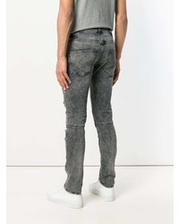 graue enge Jeans von Pierre Balmain