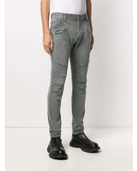 graue enge Jeans von Balmain