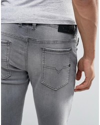 graue enge Jeans von Diesel