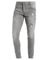 graue enge Jeans von Solid