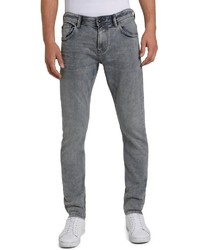 graue enge Jeans von Tom Tailor Denim