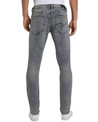 graue enge Jeans von Tom Tailor Denim