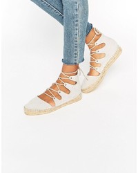 graue Espadrilles von Asos