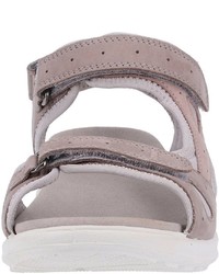 graue flache Sandalen aus Leder von Legero