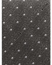 graue gepunktete Krawatte von Moschino