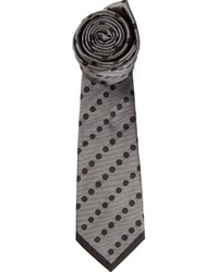 graue gepunktete Krawatte von Valentino