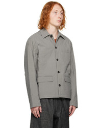 graue gesteppte Shirtjacke aus Nylon von SAGE NATION