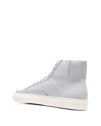 graue hohe Sneakers aus Leder von Common Projects