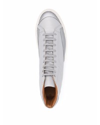 graue hohe Sneakers aus Leder von Common Projects