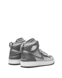 graue hohe Sneakers aus Leder von Jordan