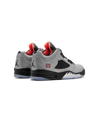 graue hohe Sneakers aus Leder von Jordan