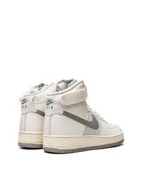 graue hohe Sneakers aus Leder von Nike