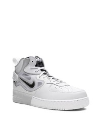 graue hohe Sneakers aus Leder von Nike