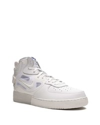 graue hohe Sneakers aus Leder von Nike