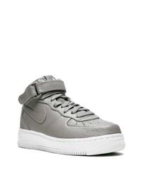 graue hohe Sneakers aus Leder von Nike