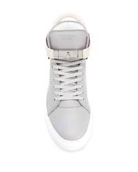 graue hohe Sneakers aus Leder von Buscemi