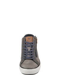 graue hohe Sneakers aus Leder von Dockers by Gerli