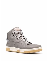 graue hohe Sneakers aus Leder von Acne Studios