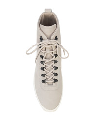 graue hohe Sneakers aus Leder von Fear Of God