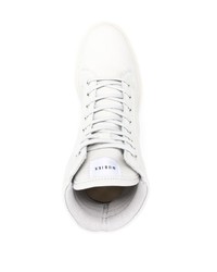 graue hohe Sneakers aus Leder von Nubikk