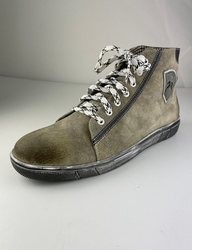 graue hohe Sneakers aus Leder von Maddox