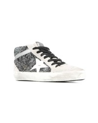 graue hohe Sneakers aus Leder von Golden Goose Deluxe Brand