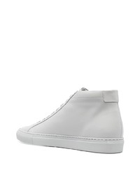 graue hohe Sneakers aus Leder von Common Projects