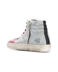 graue hohe Sneakers aus Leder von Golden Goose Deluxe Brand