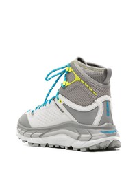 graue hohe Sneakers aus Leder von Hoka One One