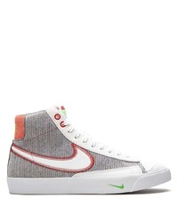 graue hohe Sneakers aus Segeltuch von Nike