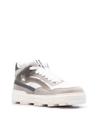 graue hohe Sneakers aus Wildleder von DSQUARED2