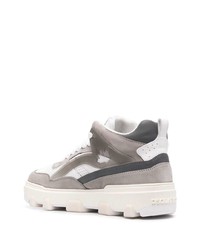 graue hohe Sneakers aus Wildleder von DSQUARED2