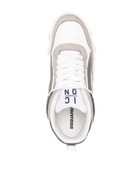 graue hohe Sneakers aus Wildleder von DSQUARED2