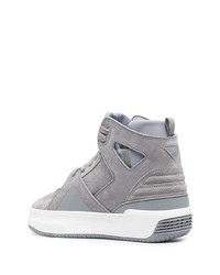 graue hohe Sneakers aus Wildleder von Just Don