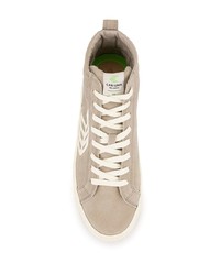 graue hohe Sneakers aus Wildleder von Cariuma