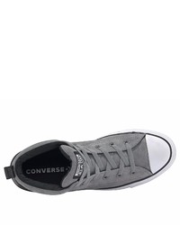 graue hohe Sneakers aus Wildleder von Converse