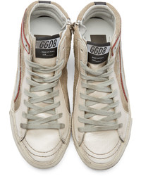 graue hohe Sneakers aus Wildleder von Golden Goose Deluxe Brand