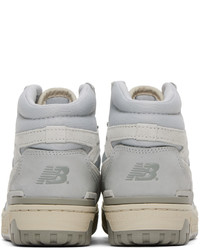 graue hohe Sneakers aus Wildleder von New Balance