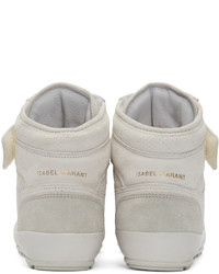 graue hohe Sneakers aus Wildleder von Isabel Marant