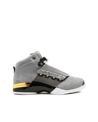 graue hohe Sneakers aus Wildleder von Jordan