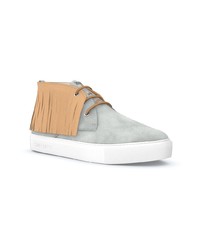 graue hohe Sneakers aus Wildleder von Swear