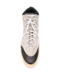 graue hohe Sneakers aus Wildleder von Fear Of God